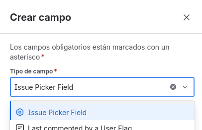 seleccion de issue picker