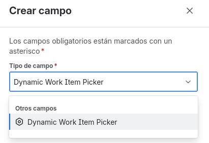 seleccion de issue picker