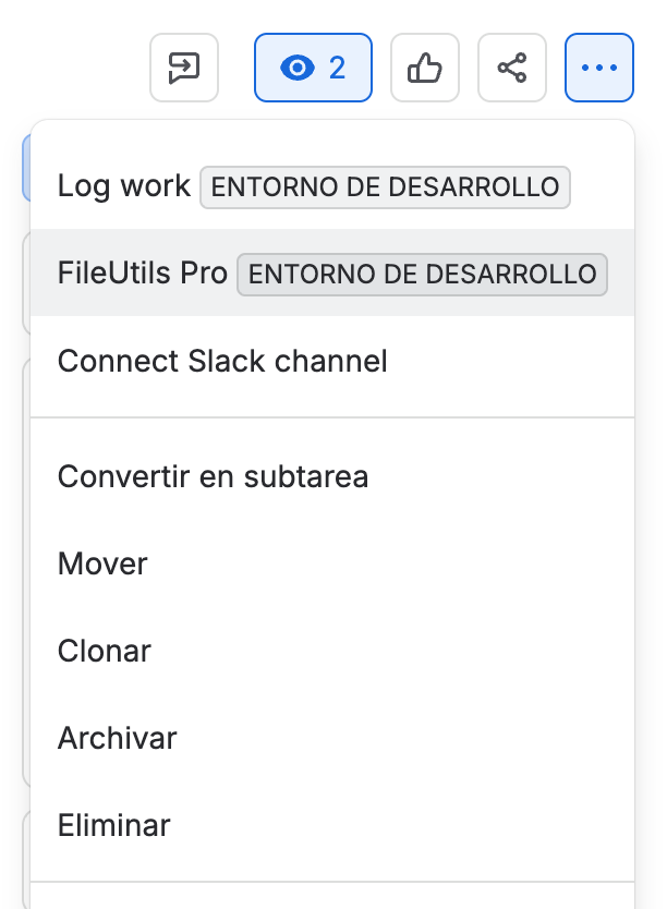 Botón Mesa de Trabajo