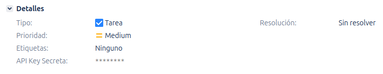 vista del valor encryptado