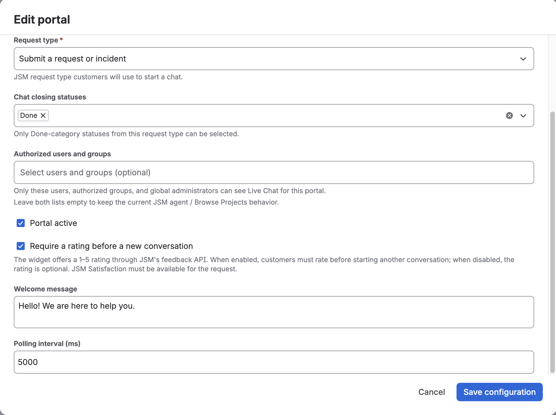 Option to require a rating before a new conversation