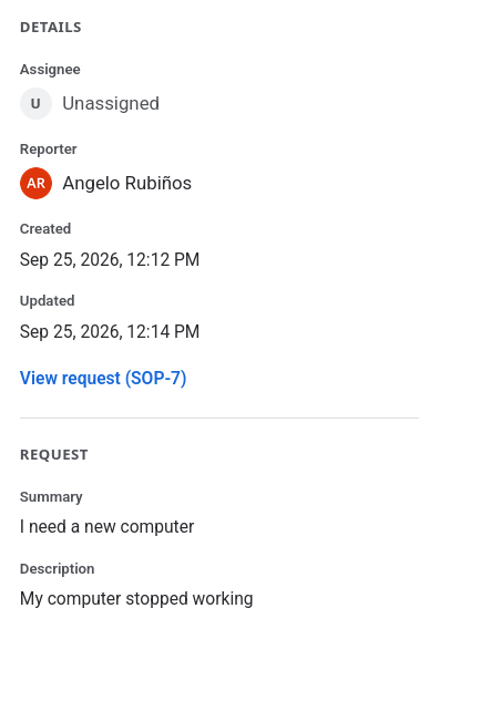 Request details