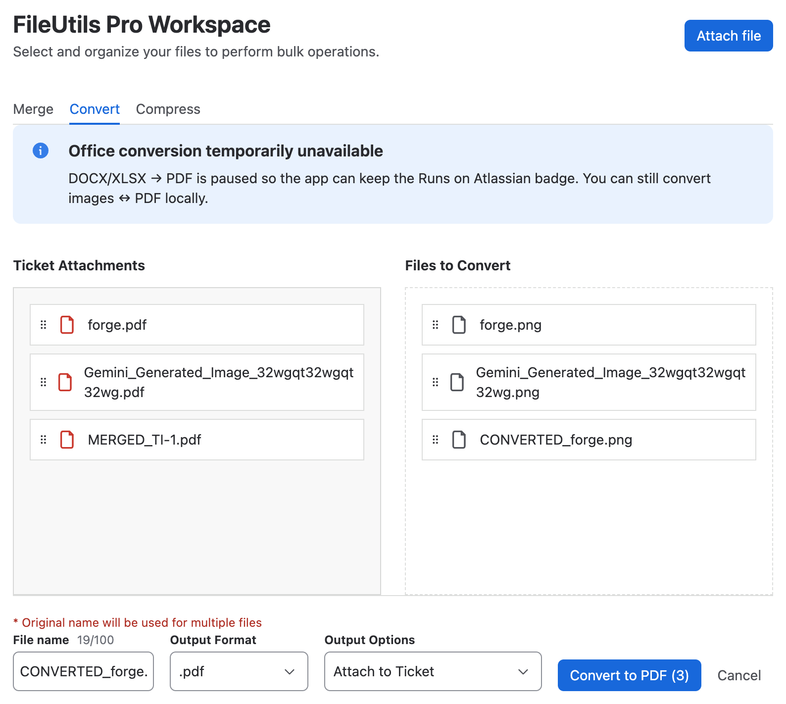 Convert Tab Work Desk