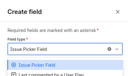 select issue picker