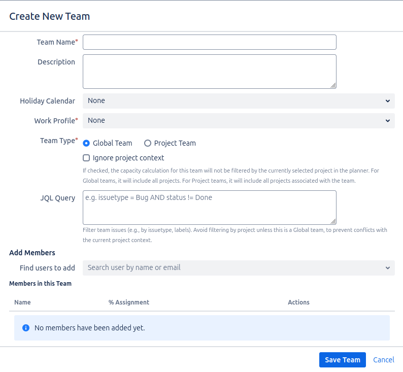 Modal de Creación de Equipo v1.1.0