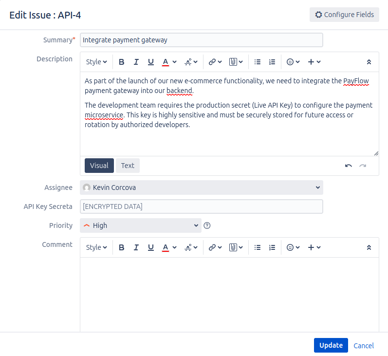 full view of field configuration