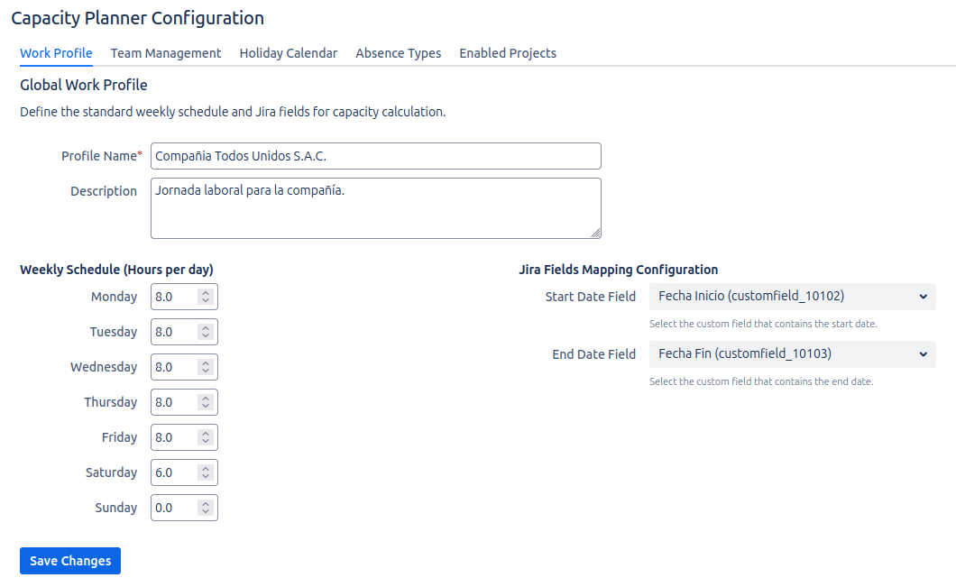 Work Profile Configuration