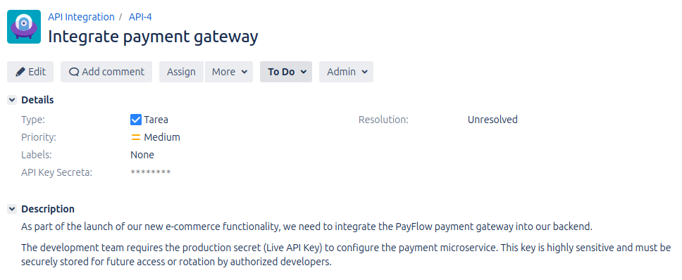 full view of field configuration