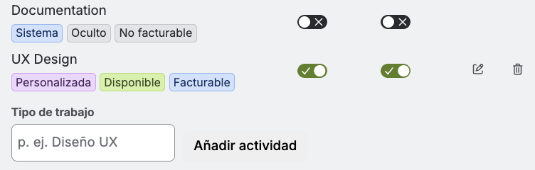 Desactivar y personalizar